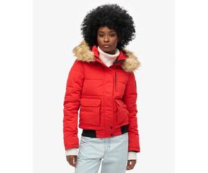 Superdry - Everest Bomber Jacket - Doudoune femme High Risk Red - S