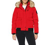 Superdry Everest Bomber Veste, Rouge À Haut Risque, L (Taille Fabricant:14) Femme