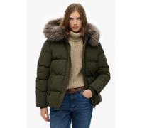 Superdry - Everest Classic Puffer Jacket - Doudoune femme Army Khaki Green - L