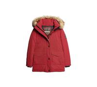 Superdry Everest Faux Fur Hooded Parka Veste pour femme, Rouge profond, 38