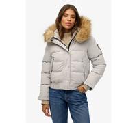Superdry - Everest Hooded Bomber Jkt - Doudoune femme Moonlight Grey - L