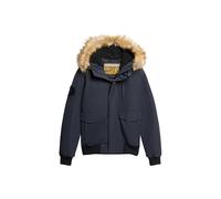 Blouson SUPERDRY Everest Hooded L6T Nordic Chrome Navy - Homme - Bleu L