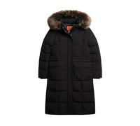 Superdry Everest Longline Puffer Coat Veste, Noir de Jet, 40 Femme