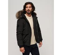 Blouson Superdry Everest Hooded Puffer Bomber Bk Noir Xl