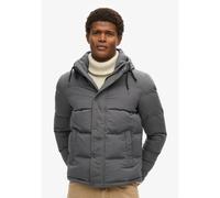 Superdry - Everest Short Hooded Puffer - Doudoune homme Charcoal - XXL