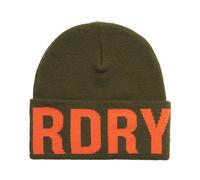 Superdry, Femme, Accessoires, Vert, Taille: ONE Size Bonnet Tricoté Vert Militaire
