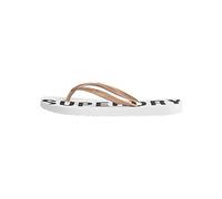 Superdry Femme Code Essential Tongs Tongues, Rose métallisé, Medium
