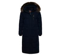 Superdry Longline Faux Fur Everest Jacket Noir XS Femme