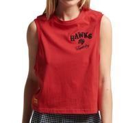 Superdry Femme Vintage Collegiate Tank Sans Manches Chemise XS