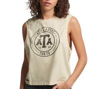 Superdry Femme Vintage Collegiate Tank Sans Manches Chemise XS