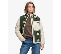 Superdry & Co Fleece Onion Quilt Veste hybride, Vert/kaki, Taille 10