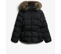 Superdry Fuji Belted Puffer Jacket Noir FR 42 (EU 40)