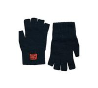 Superdry Gants tricotés, Bleu Marine (Eclipse Navy), S-M Femme