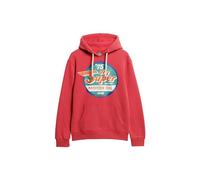 Superdry Gasoline Workwear Graphic Hood M2013563A Soda Pop Red Taille L, Rouge (Soda Pop Red), L