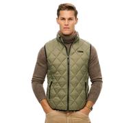 Superdry Veste sans manches Diamond Quilt Fuji Lite – Vert M Homme