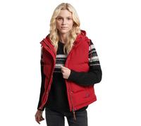 Superdry Doudoune sans manches Everest à capuche Rouge XS Femme