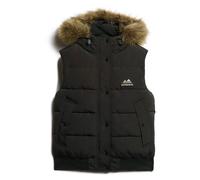 Superdry Gilet Everest – Fausse fourrure – Noir – Taille S – Femme