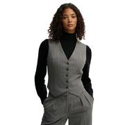 Superdry Gilet de costume Pinstripe Gris Femme Taille L