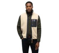 Superdry Gilet Vintage Retro Polaire Beige Homme M