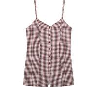 Superdry Gingham Cami Playsuit rouge FR 42 (EU 40)