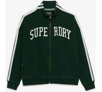 Superdry Green Ath Ess Appliq Loose Zip Track Sweat Top