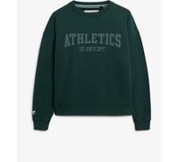 Superdry Green Athletic Essentials Relaxed Crew Neck Sweatshirt