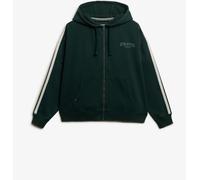 Superdry Green Athletic Essentials Relaxed Zip Hoodie