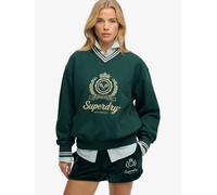 Superdry Green Country Club Loose V-Neck Sweatshirt