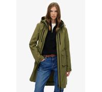 Superdry Green Hooded Longline Shell Parka