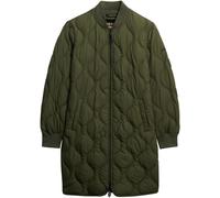 Superdry Green Longline Quilted Liner Jacket