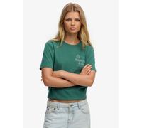 SUPERDRY Green Luxe Casual Classic T-Shirt