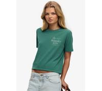 Superdry Green Luxe Casual Relaxed Fit T-Shirt
