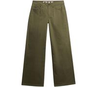 Superdry - Mid Rise Baggy Chino - Pantalon femme Dusty Olive Green - UK 10 - 28 inch
