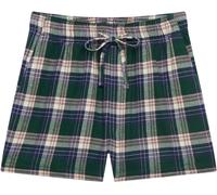 Superdry Green Mix Check Cotton Elastic Shorts Green Mix Check EU 36 (UK 8)