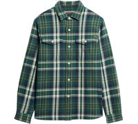 Superdry Green Oversized The Merchant Store Heavy Checked Shirt Green XL (EU 48-50)