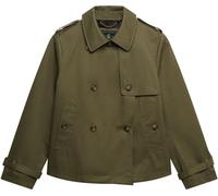 Superdry Green Short Trench Coat