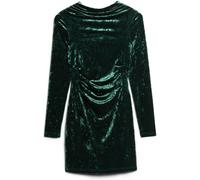 Superdry Velvet Longsleeved Mini Dress Vert L Femme