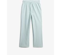 Superdry Green/White Stripe Elastic 100% Cotton Trousers
