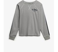 Superdry Grey Athletic Essentials Graphic Long Sleeve Top