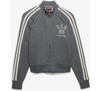 Superdry Grey Athletic Essentials Zip Through Jacket