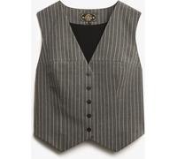 Superdry & Co Gilet gris / blanc, Taille XXL