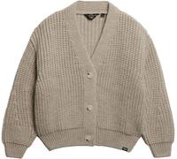 Superdry Grey Women's Chunky V-Neck Cardigan
