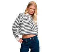 Superdry Haut à Manches Longues Athletic Essentials Cropped Stripe Rugby