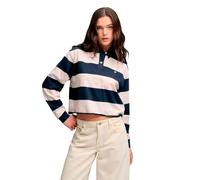 Superdry Haut à Manches Longues Athletic Essentials Cropped Stripe Rugby M