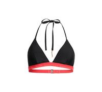 Superdry Haut de bikini triangle pour femme avec empiècement élastique, Noir , L