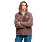 Superdry Heritage Through Fleece Full Zip Sweatshirt Marron XS Femme