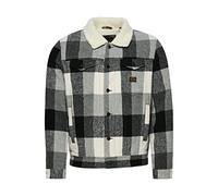 Superdry Highwayman Wool Sherpa Trucker Veste en Jean, Noir/Blanc, 2XL Homme