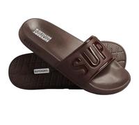 Superdry Homme Code Core Vegan Pool Slide Tongues, Marron foncé, Large