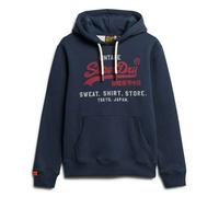 Superdry Homme Hoodie - Vl Heritage Détente Capuche, Logo, Uni
