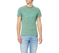 Superdry Homme M1011243A VL Tonal EMB Tee 180, Bright Green Grit, S